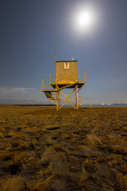istock lifeguard station on the beach at dusk 1298380371