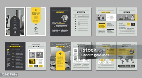 istock Brochure creative design. Multipurpose template, include cover, back and inside pages. 1298391884