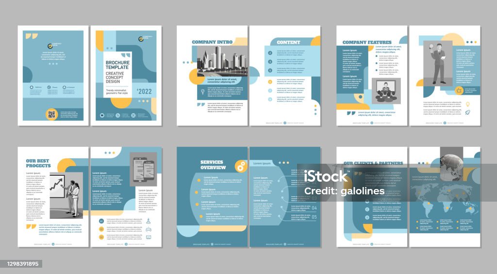 Brochure Creative Design Multipurpose Template Include Cover Back And ...