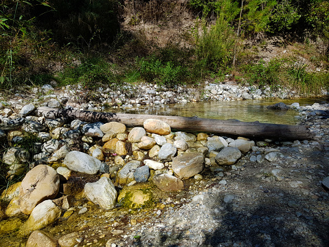 Water pool in the Higueron river in Frigiliana