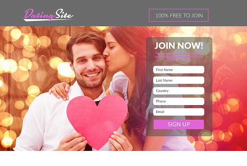 Subscription form on dating site