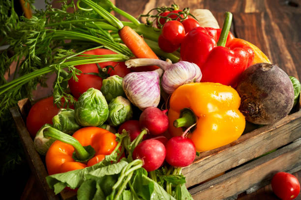 istock Variation of Healthy Vegetables on Rustic Background 1298406360