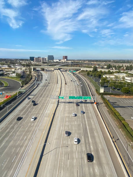 orange county ca - irvine california california orange county traffic foto e immagini stock