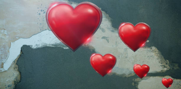 istock Composite image of several heart on white background 1298411038
