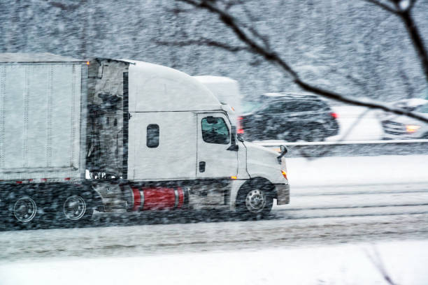 istock Trucking In Winter 1298426394