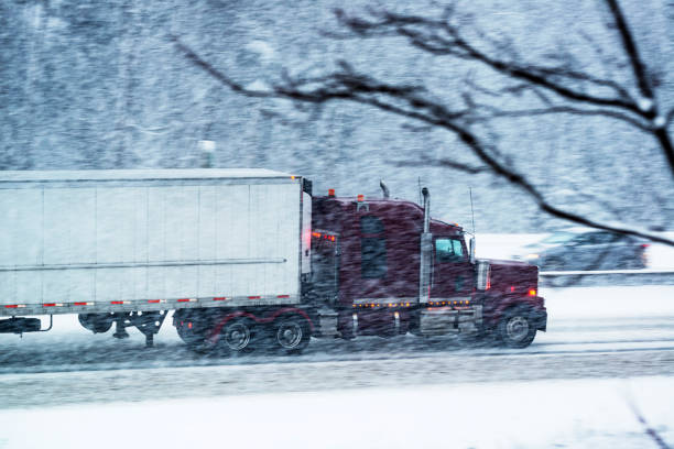 istock Trucking In Winter 1298426487