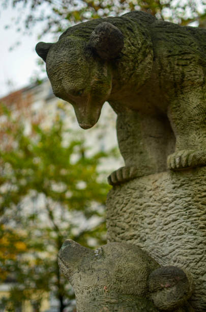 istock Berlin, Germany - October 16, 2013: Bears statue in the park 1298443715