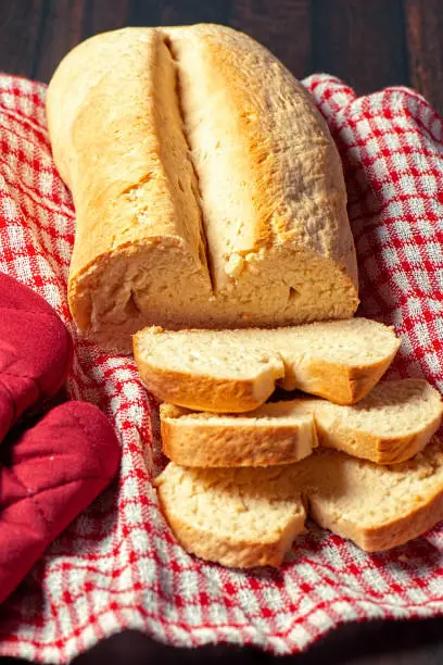 Delicious fresh baked buttermilk bread loaf