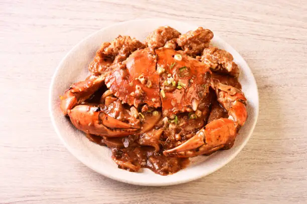 Photo of Sauteed crab with rice cake