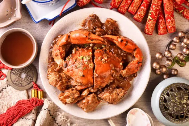 Photo of Sauteed crab with rice cake