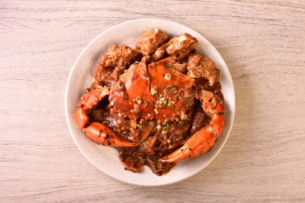 Photo of Sauteed crab with rice cake