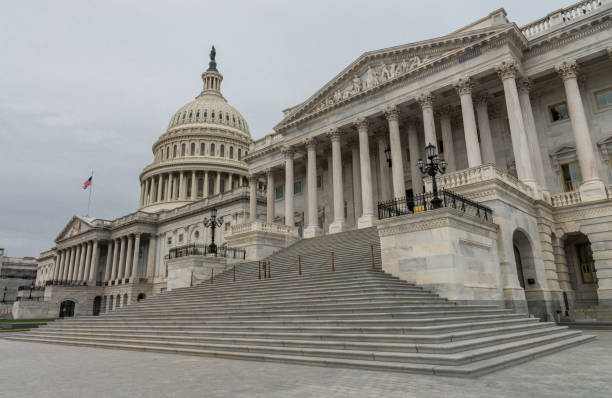 istock Close view at the US Capitol in late autumn 1298472437