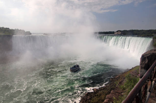 istock Boat close to Niagara falls 1298474162
