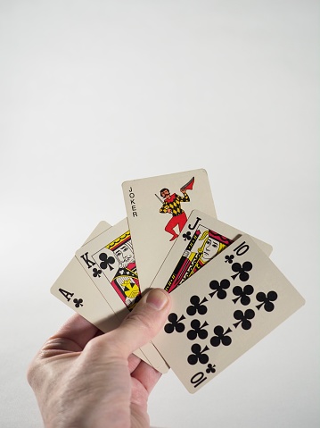 Playing Cards #Aisolated on white with clipping path