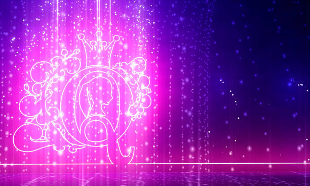istock Vintage queen silhouette. 1298499956