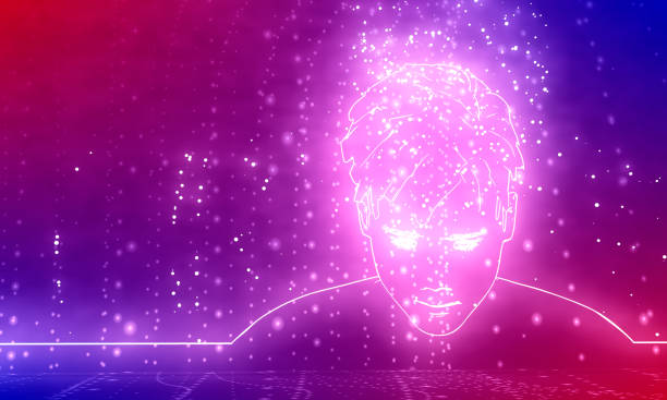 istock Silhouette of a female head. 1298501146
