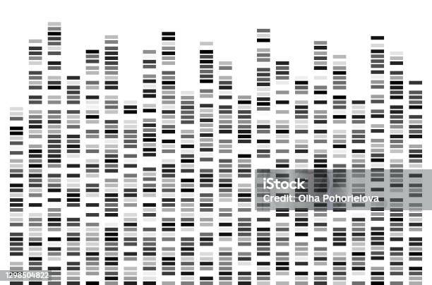 Dnkblack - Arte vetorial de stock e mais imagens de ADN - ADN, Sequenciação, Padrão