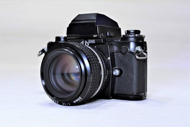 istock Antique Single-lens reflex film camera 1298508193