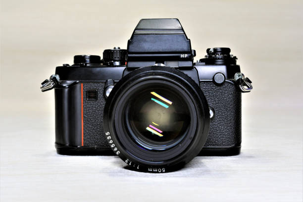 istock Antique Single-lens reflex film camera 1298508195