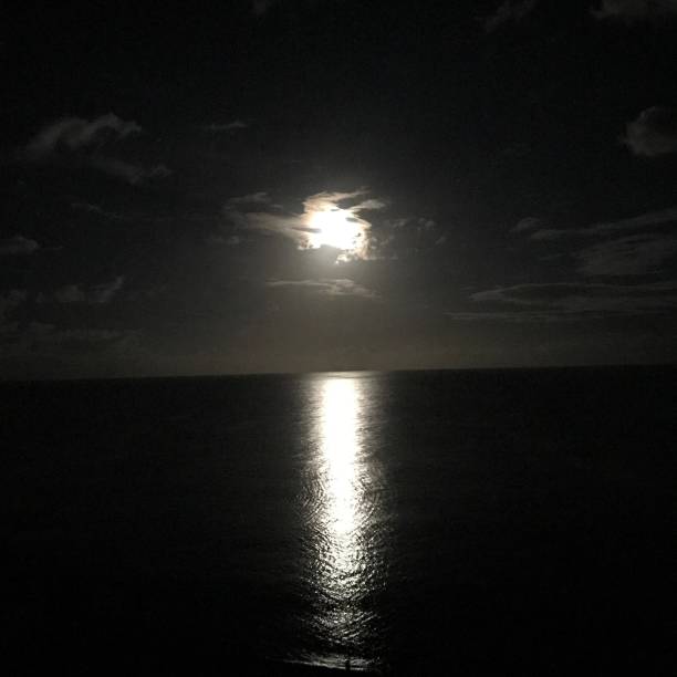 istock Moon set on New Years morning 1298509067