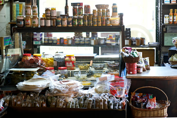 istock Retail Display and Checkout Counter in Gourmet Shop 1298514519