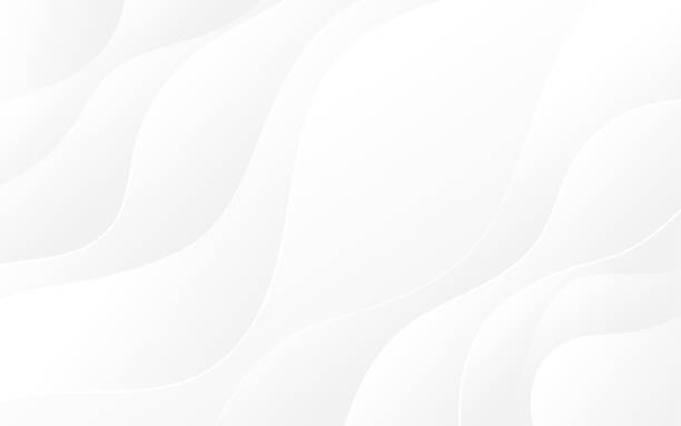 абстрактная белая и светло-серая волна современной мягкой роскошной текстуры с гладким и чистым вектором тонкого фона. - background stock illustrations