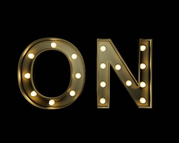 istock Vintage style ON text sign 1298524818