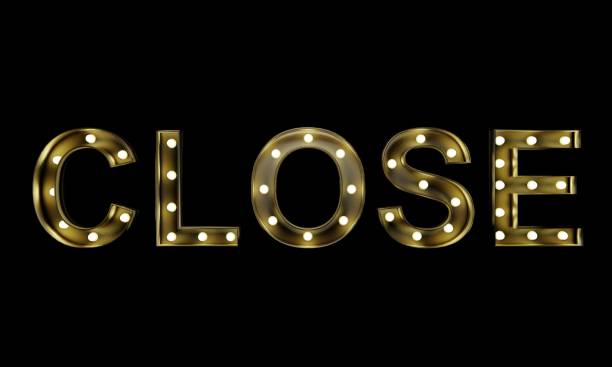 istock Vintage style CLOSE text sign 1298524824