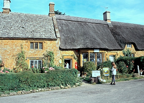 Small family based farm with a farmhouse in open air museum in Odense.  The farmhouse is one of a collection of more than 20 buildings from the 19th century - all together making a complete village representing all functions from blacksmith to shoemaker.