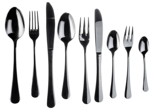 istock Set of silverware isolated on white background 1298530990