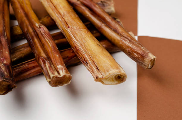 istock Useful dried chewy treats for pets in close-up. 1298531237