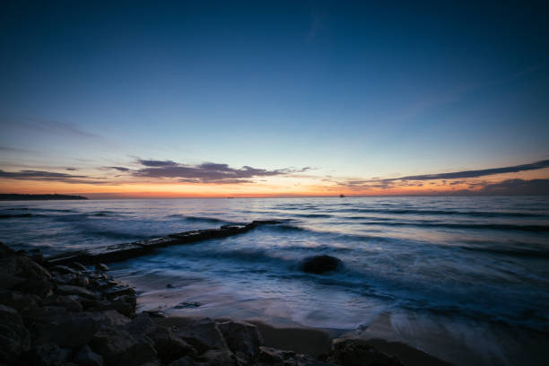 istock Beautiful sunrise over the sea 1298531440