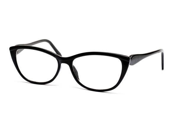istock Black glasses for vision isolated on white background 1298531931