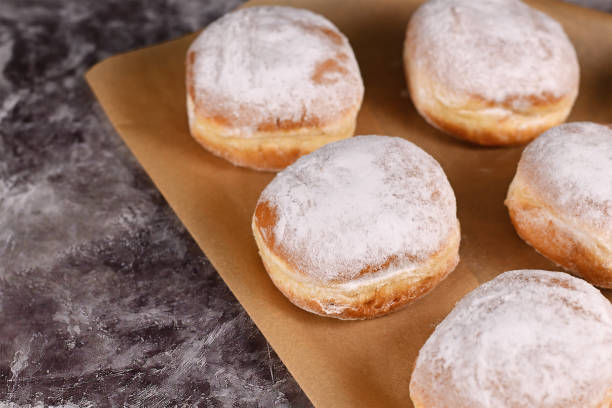 istock 'Berliner Pfannkuchen', a traditional German donut like dessert 1298539866