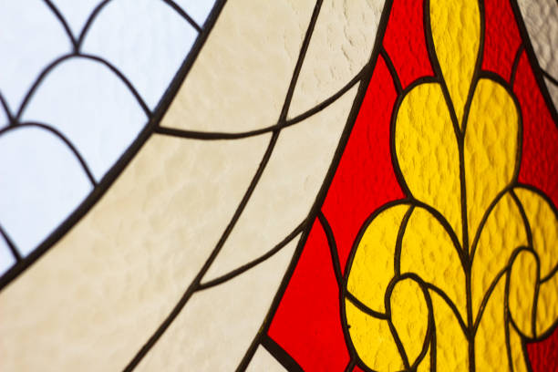 istock Blurred red-white-yellow stained glass window 1298540576