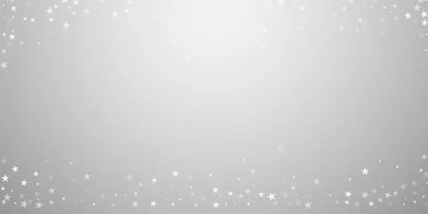 Vector illustration of Random falling stars Christmas background. Subtle