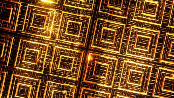 istock Golden Anniversary Wall In Art Deco Style 1298549078