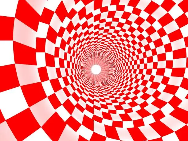 Photo of White and red spiral