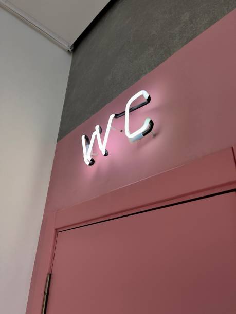 istock letters wc on pink wall 1298570767