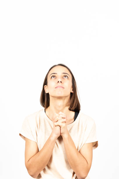 istock Hispanic girl on white background 1298572050