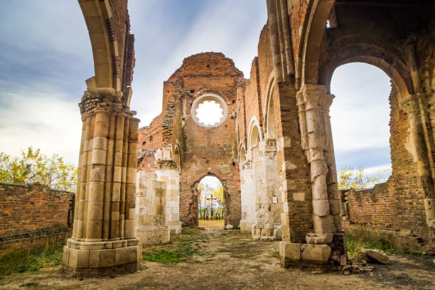 istock Collumns and bricks around Acara ruins in Serbia, Balkans 1298582300