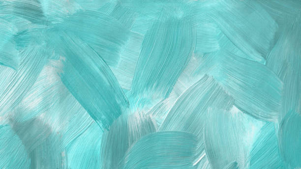 istock Aquamarine art background. Large brush strokes 1298585741