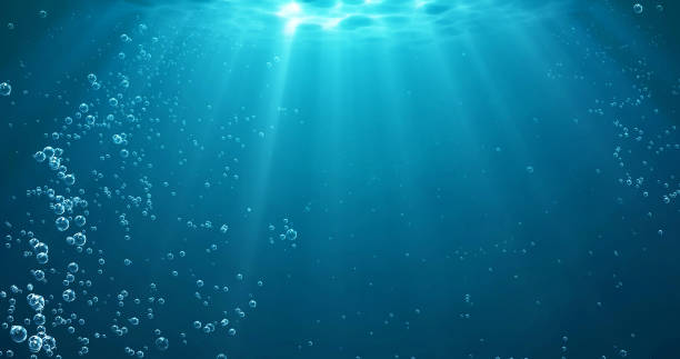 Anime girl, falling down, bubbles, underwater, Anime, HD phone wallpaper