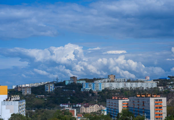 istock Vladivostok cityscape view. 1298588993