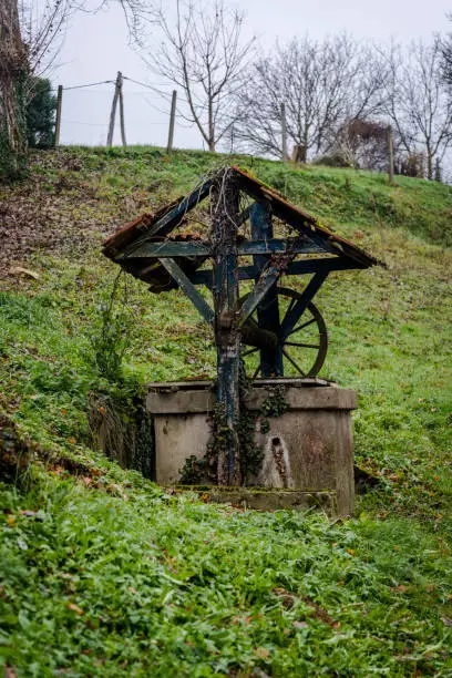 Old, abandoned water-well, Krapina County, , Zagorje, Croatia