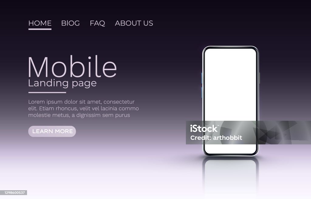 Mobile Display Vector Smartphone Mobile Screen Technology Mobile Display Light Vector Stock ...