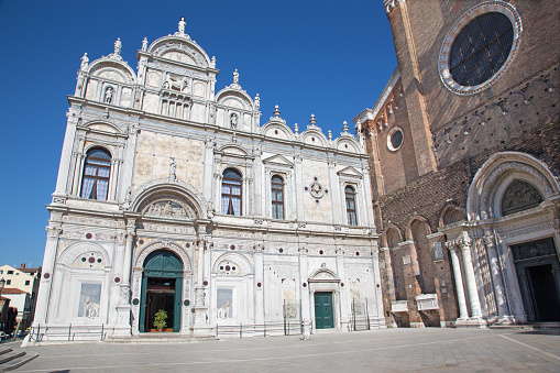 Venecia - Scuola Grande di San Marco y parte de la Basílica de San Giovanni e Paolo. photo