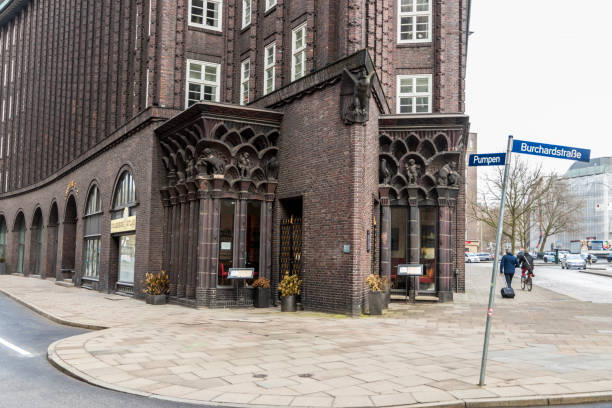 Hamburg, Germany. The Chilehaus (Chile House), an exceptional example of the 1920s German Brick Expressionism style of architecture