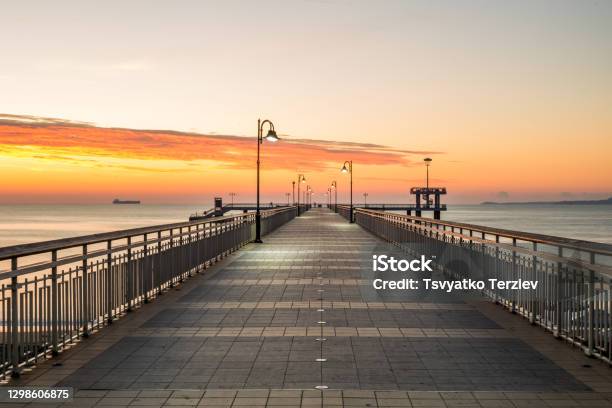 The Bridge Downtown Burgas Bulgaria Black Sea Stock Photo - Download Image Now - Burgas, Bulgaria, Beach