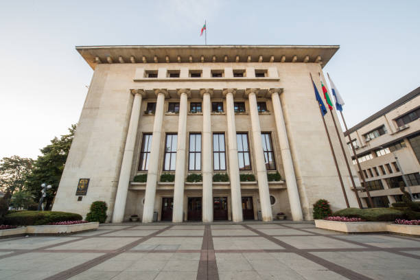 istock Downtown Town Hall Burgas Bulgaria 1298606893